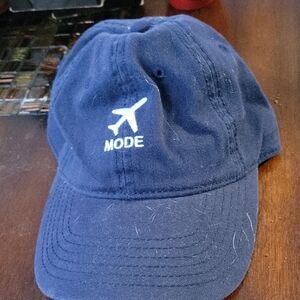 Navy Blue Cap Airplain Mode